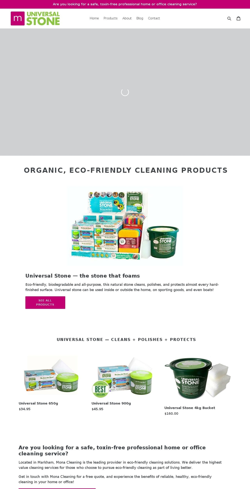 shopuniversalstone.com — Shopify storefront screenshot