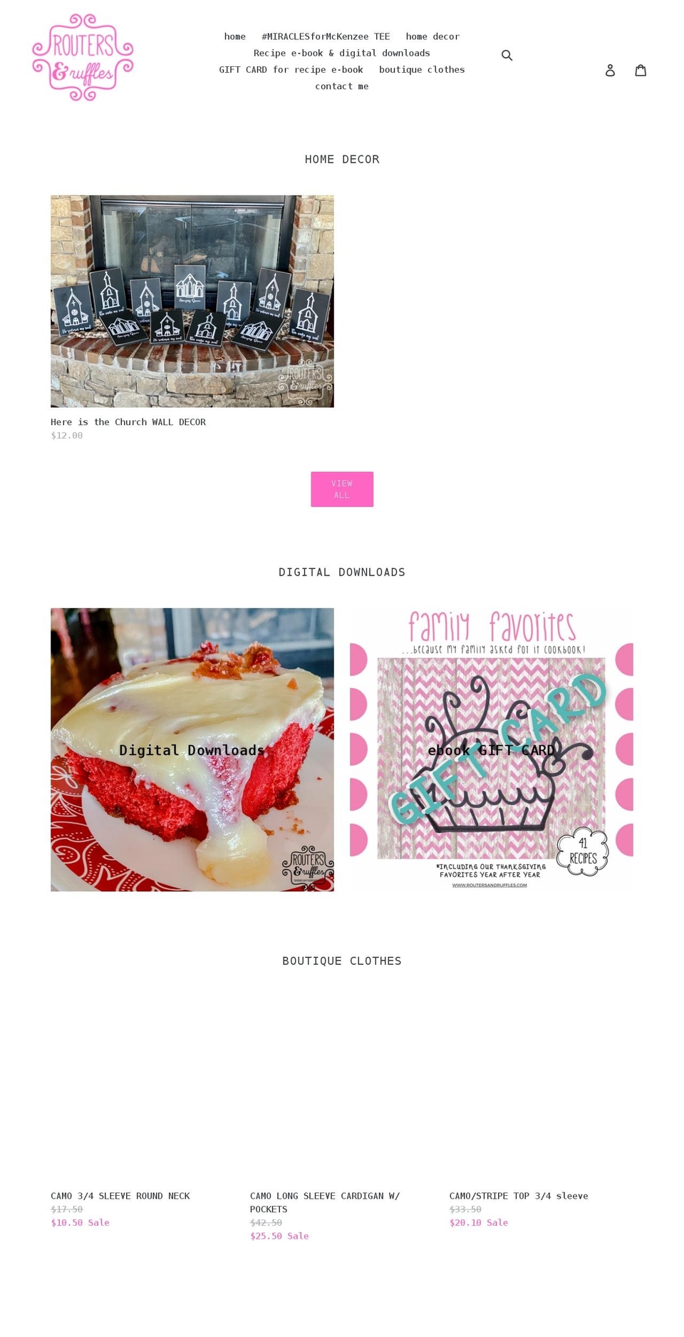 shopunruffled.com shopify website screenshot