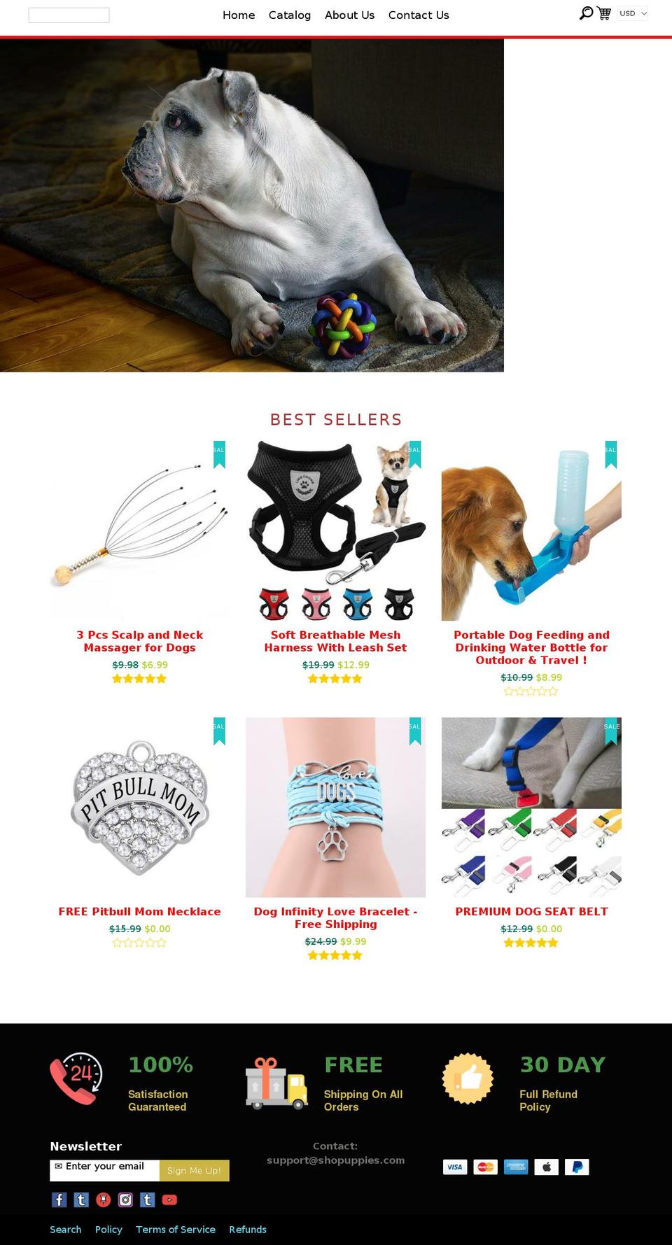 ecom-turbo-v2-7-2 Shopify theme site example shopuppies.com