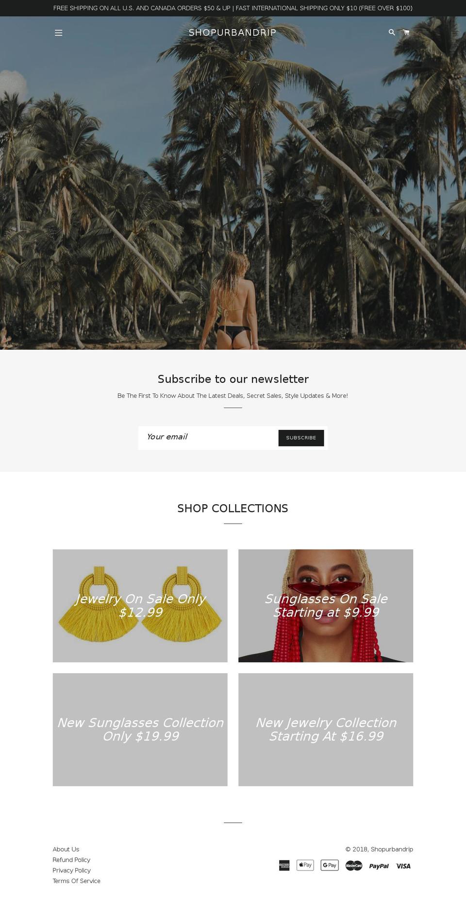 shopurbandrip.com — Shopify storefront screenshot