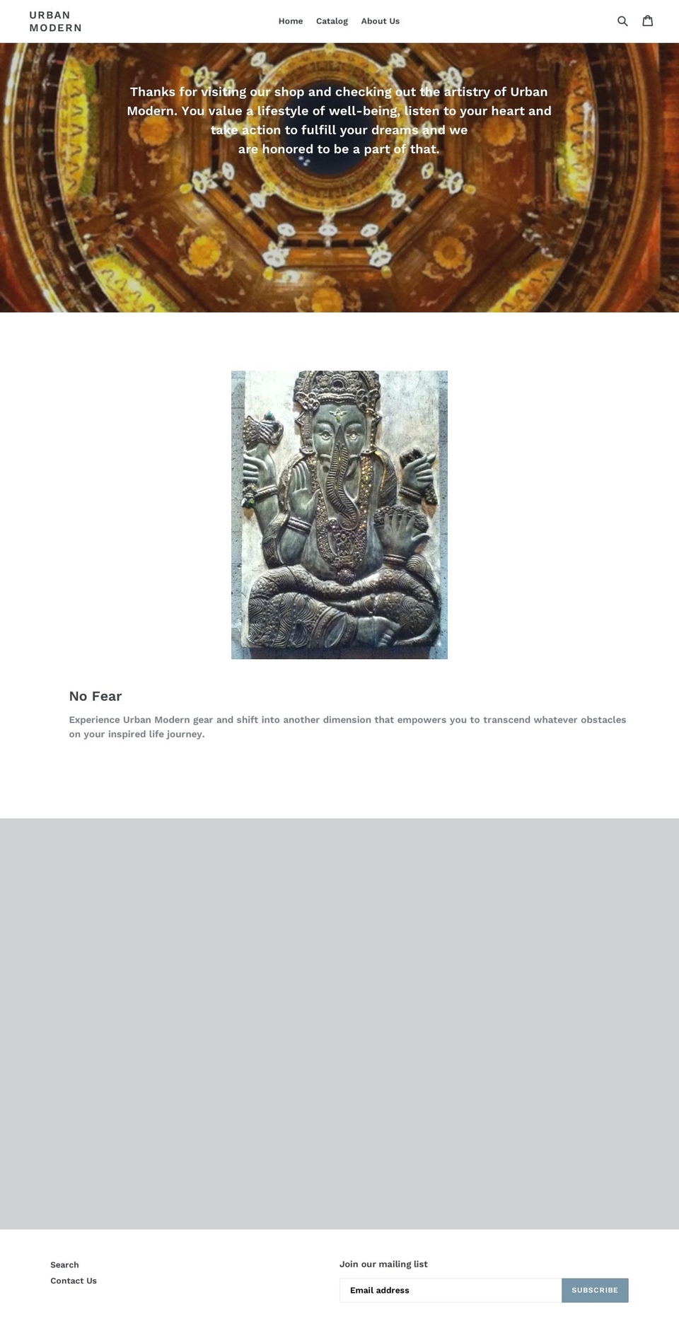 shopurbanmodern.com shopify website screenshot