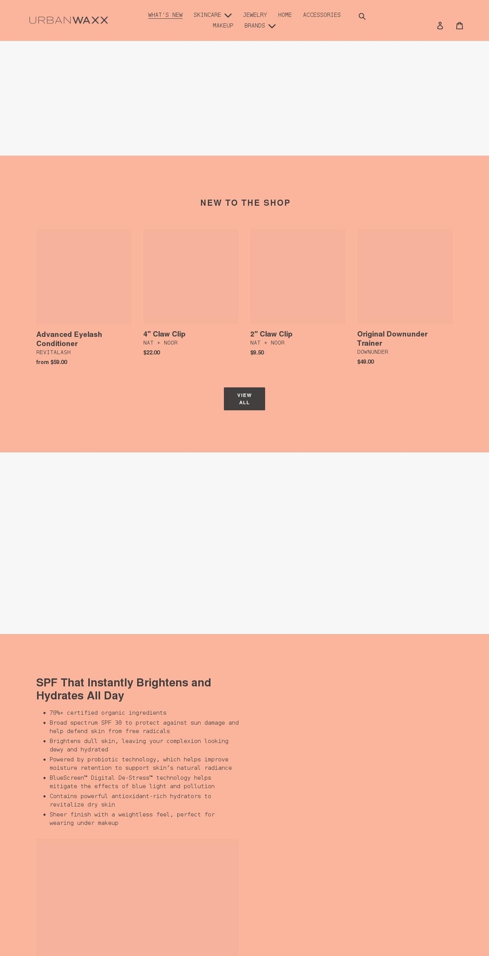 shopurbanwaxx.com shopify website screenshot