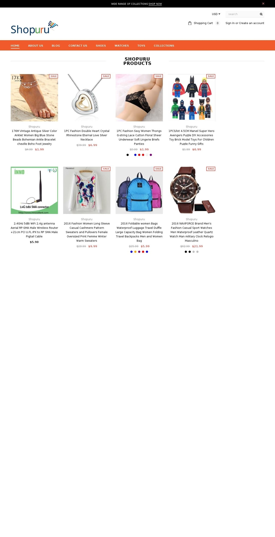 shopuru.com — Shopify storefront screenshot
