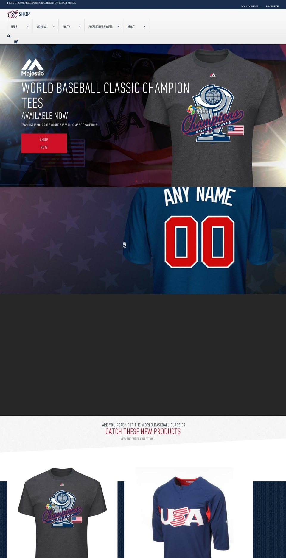 USA Baseball by Radiator - v2.2.0 10.27.16 ( SCS ) Shopify theme site example shopusabaseball.com