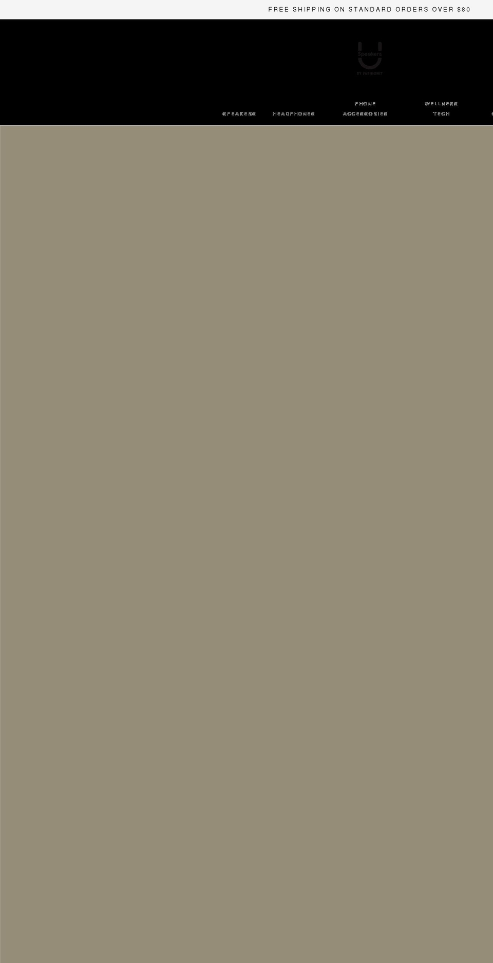 shopuspeakers.com shopify website screenshot