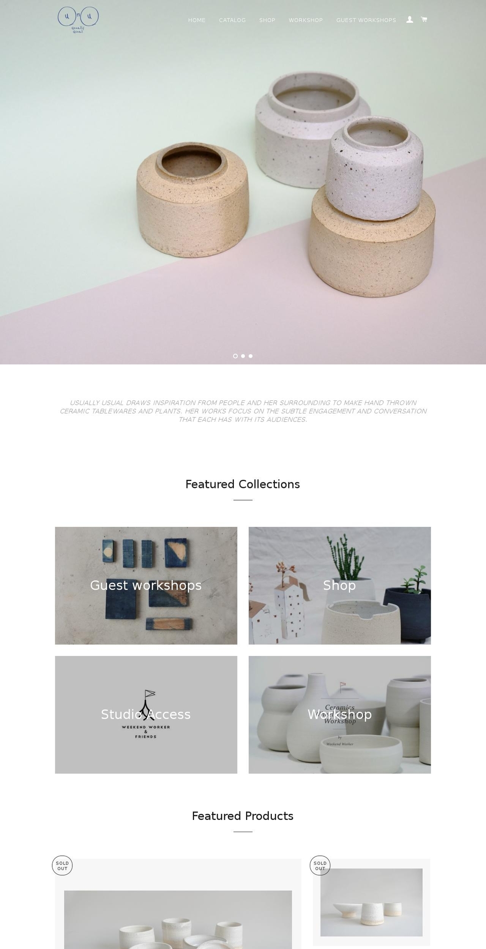 shopusuallyusual.com shopify website screenshot