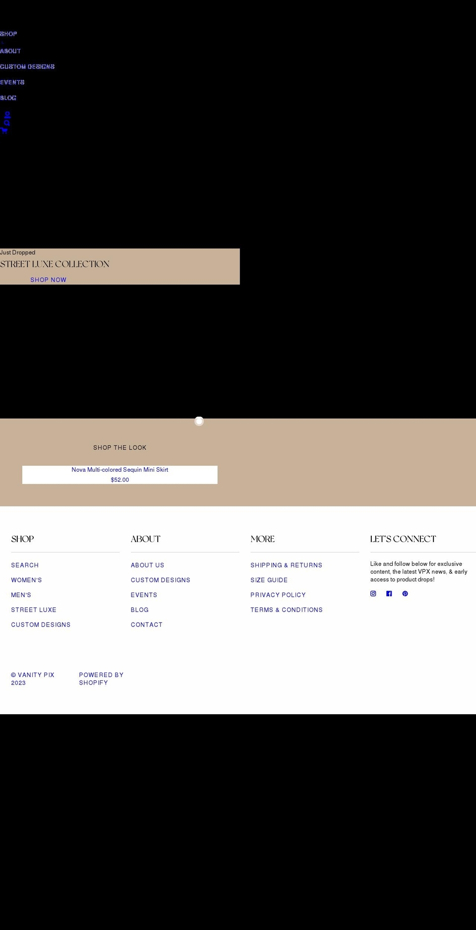shopvanitypix.com — Shopify storefront screenshot