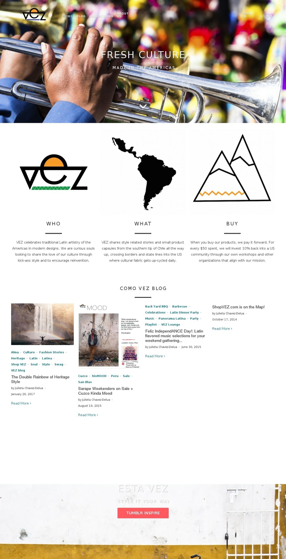 shopvez.com shopify website screenshot