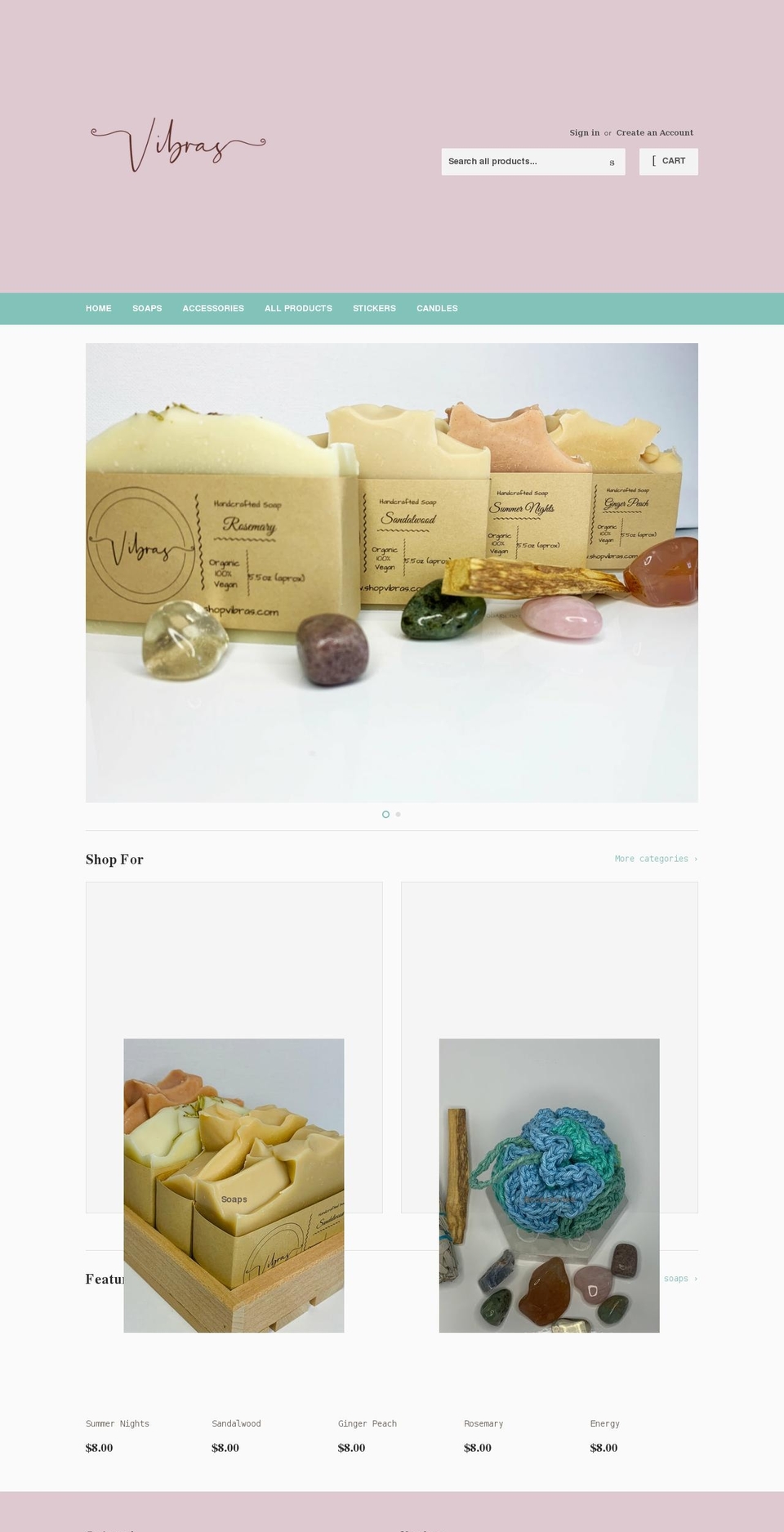 shopvibras.com shopify website screenshot