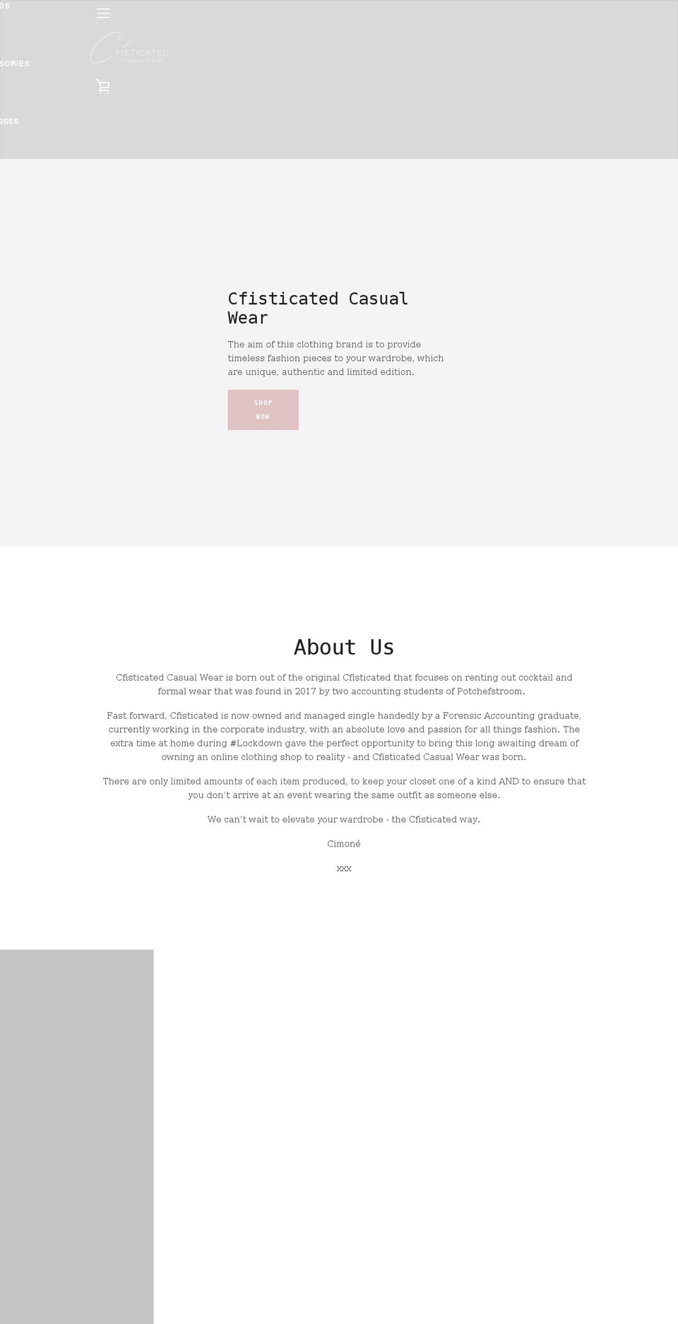 shopvihannaboutique.com shopify website screenshot