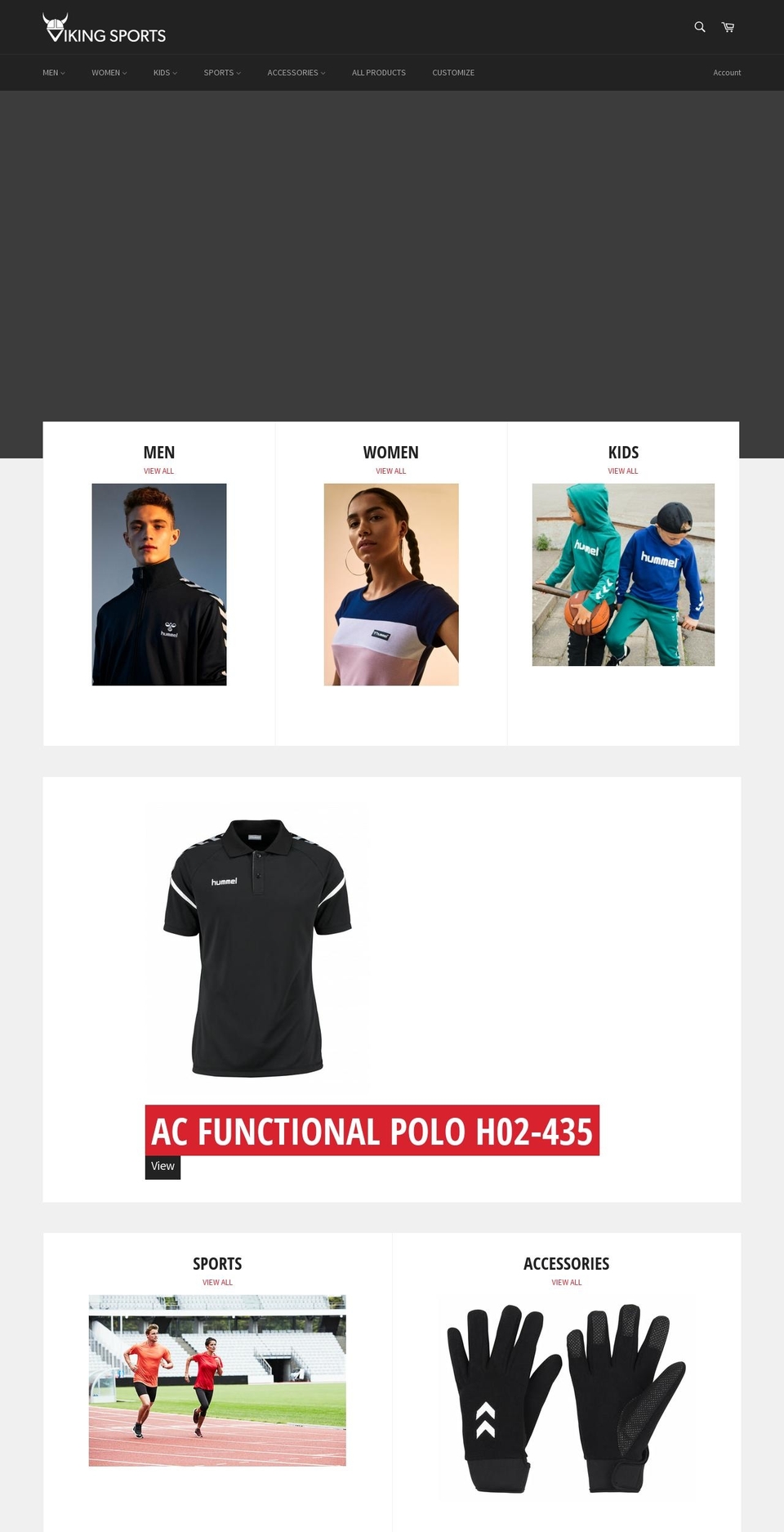 shopvikingsports.com — Shopify storefront screenshot