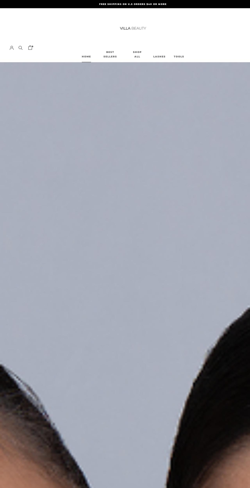 shopvillabeauty.com shopify website screenshot