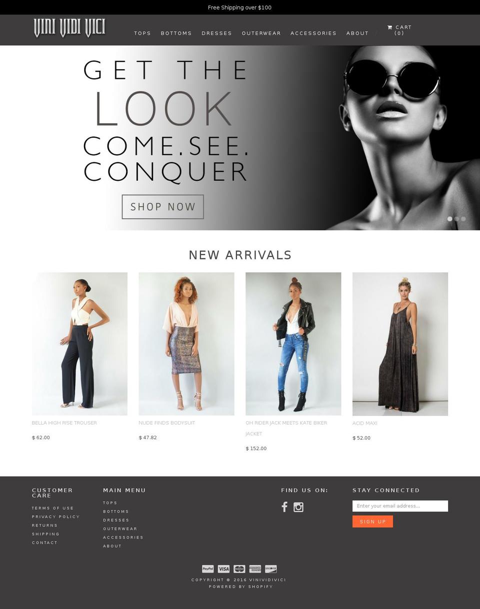 shopvinividivici.com shopify website screenshot
