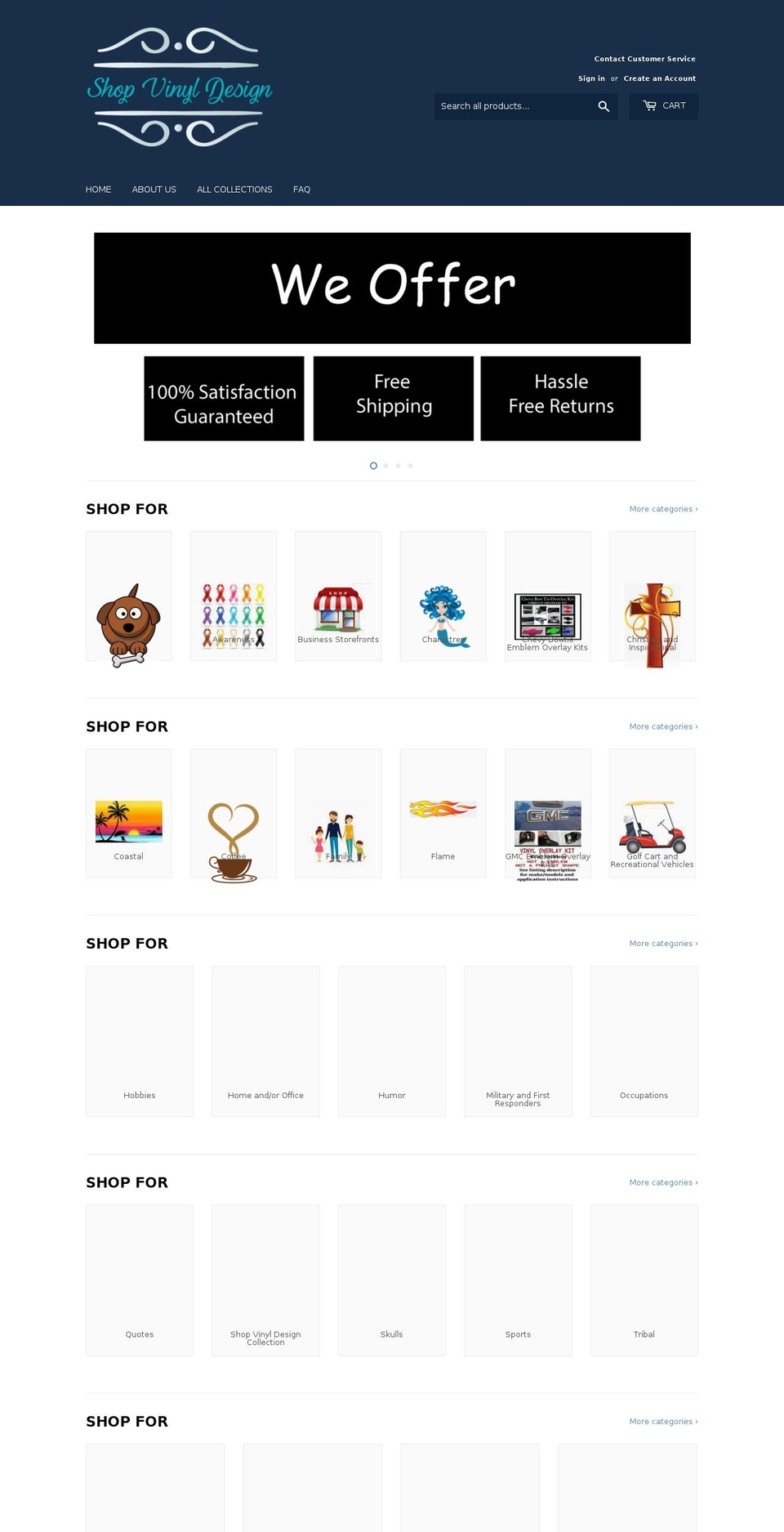 shopvinyldesign.com shopify website screenshot