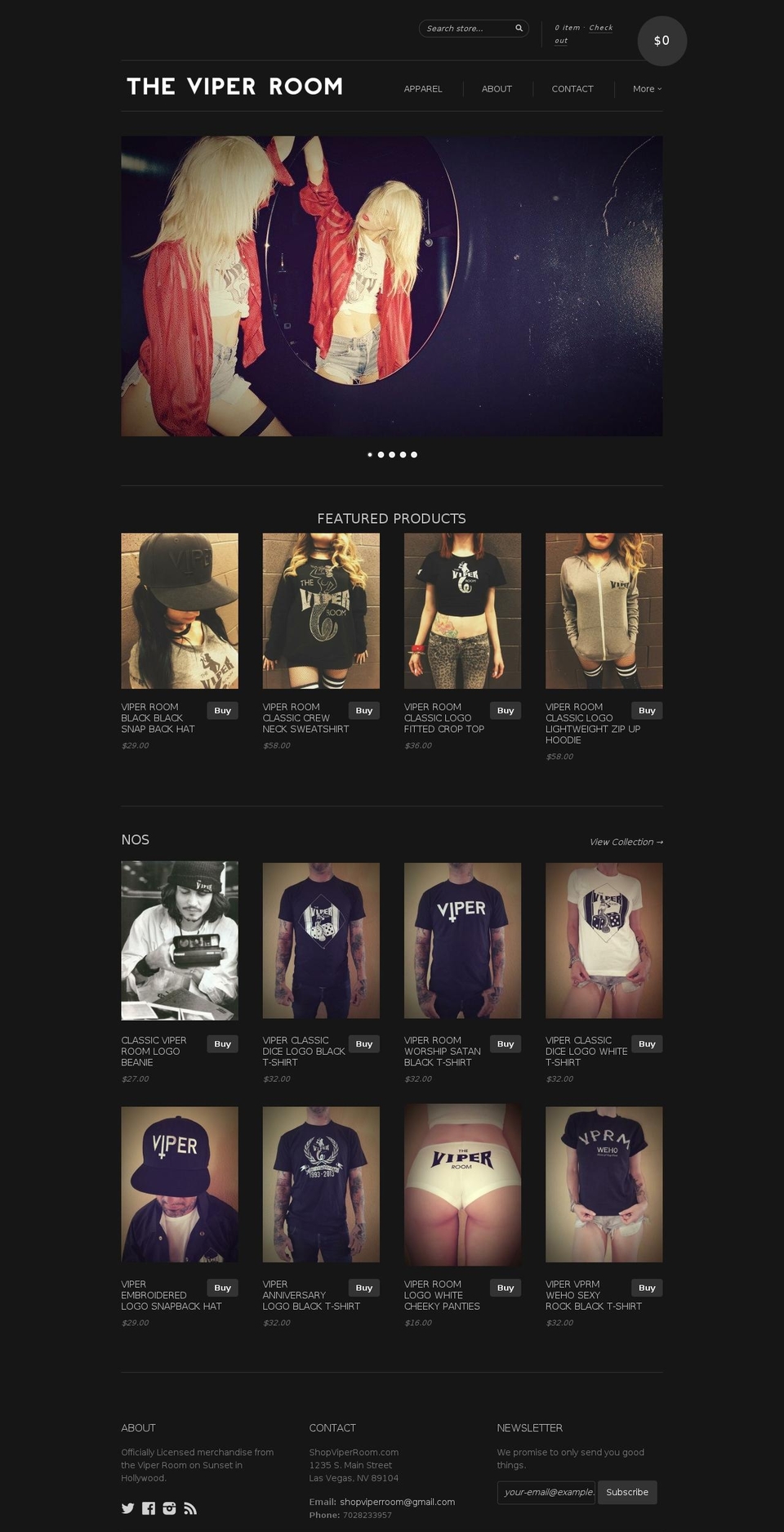 shopviperroom.com shopify website screenshot