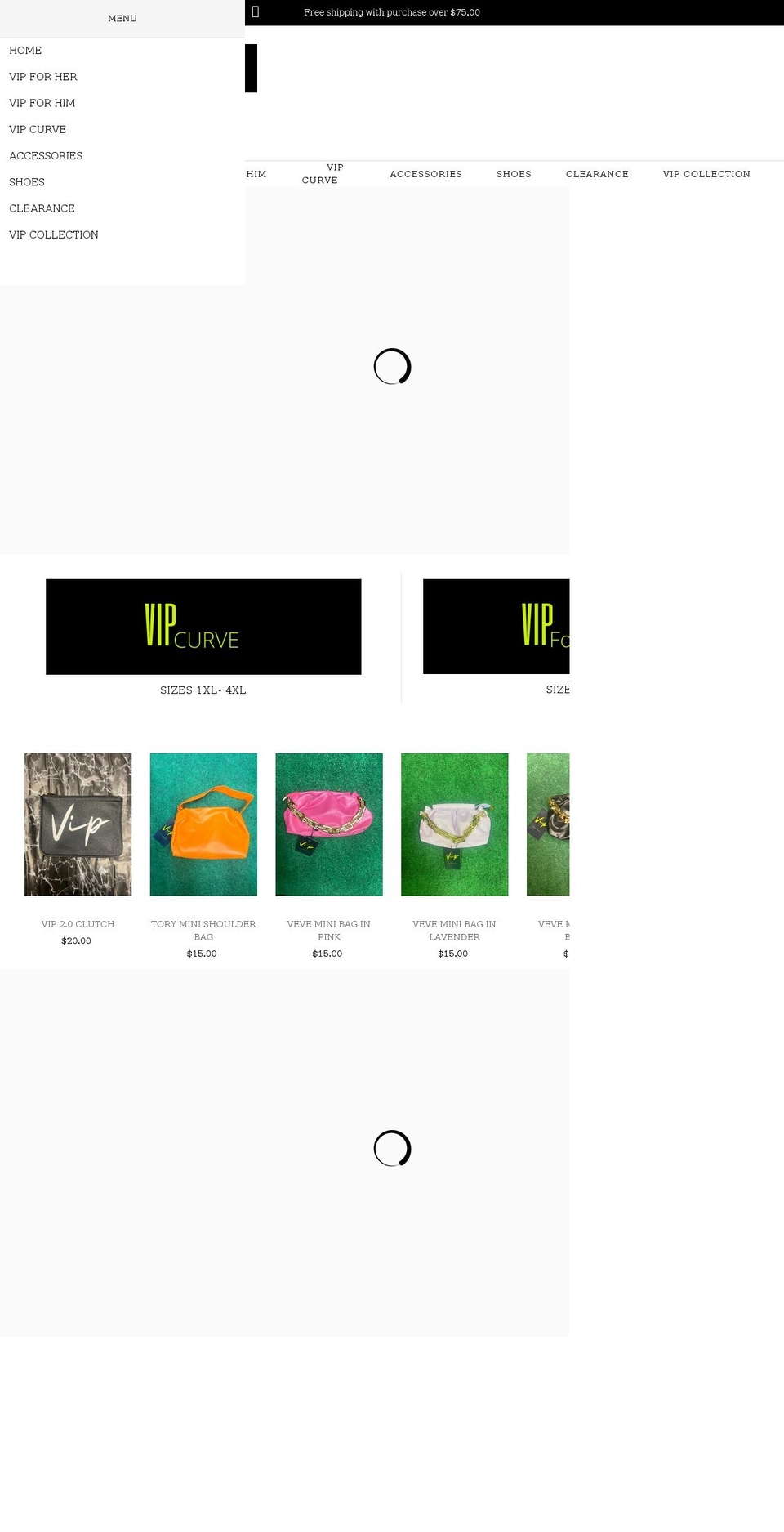 shopvipnow.com shopify website screenshot