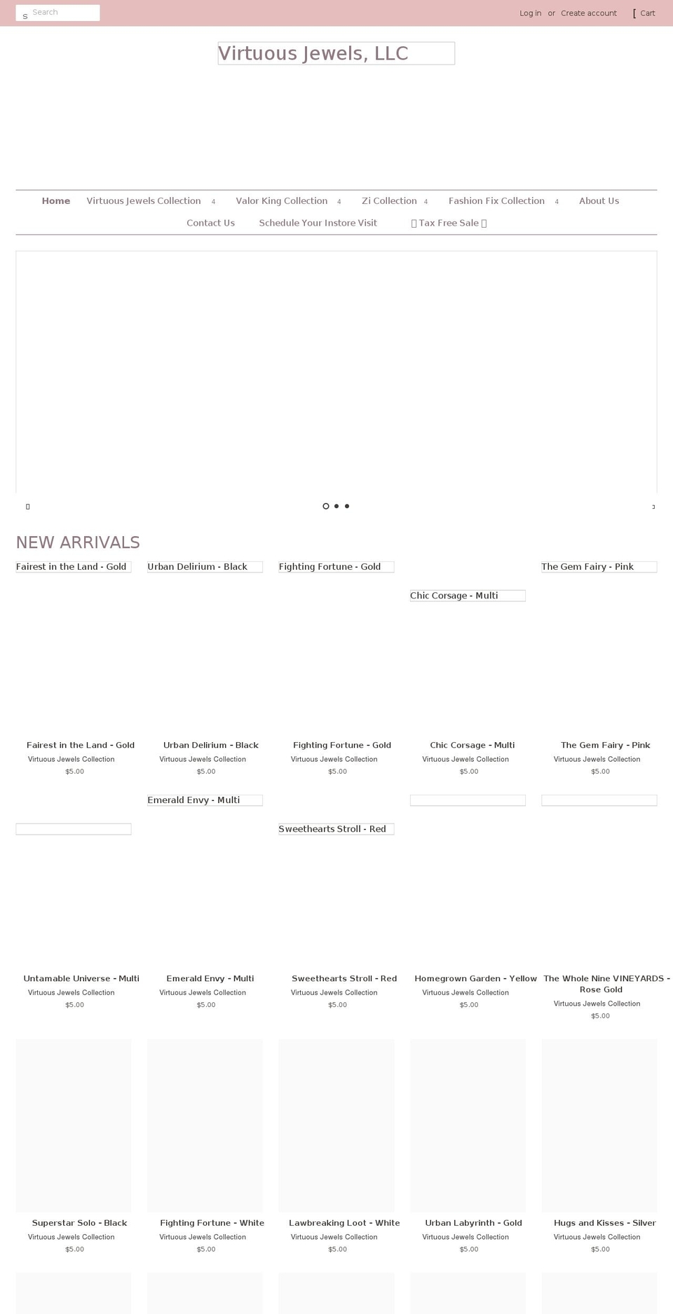 shopvirtuousjewels.com shopify website screenshot