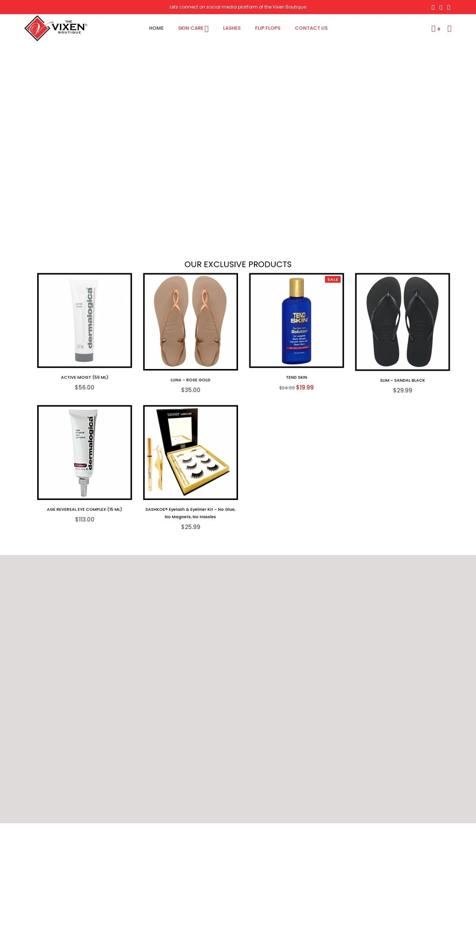 shopvixenspa.com shopify website screenshot