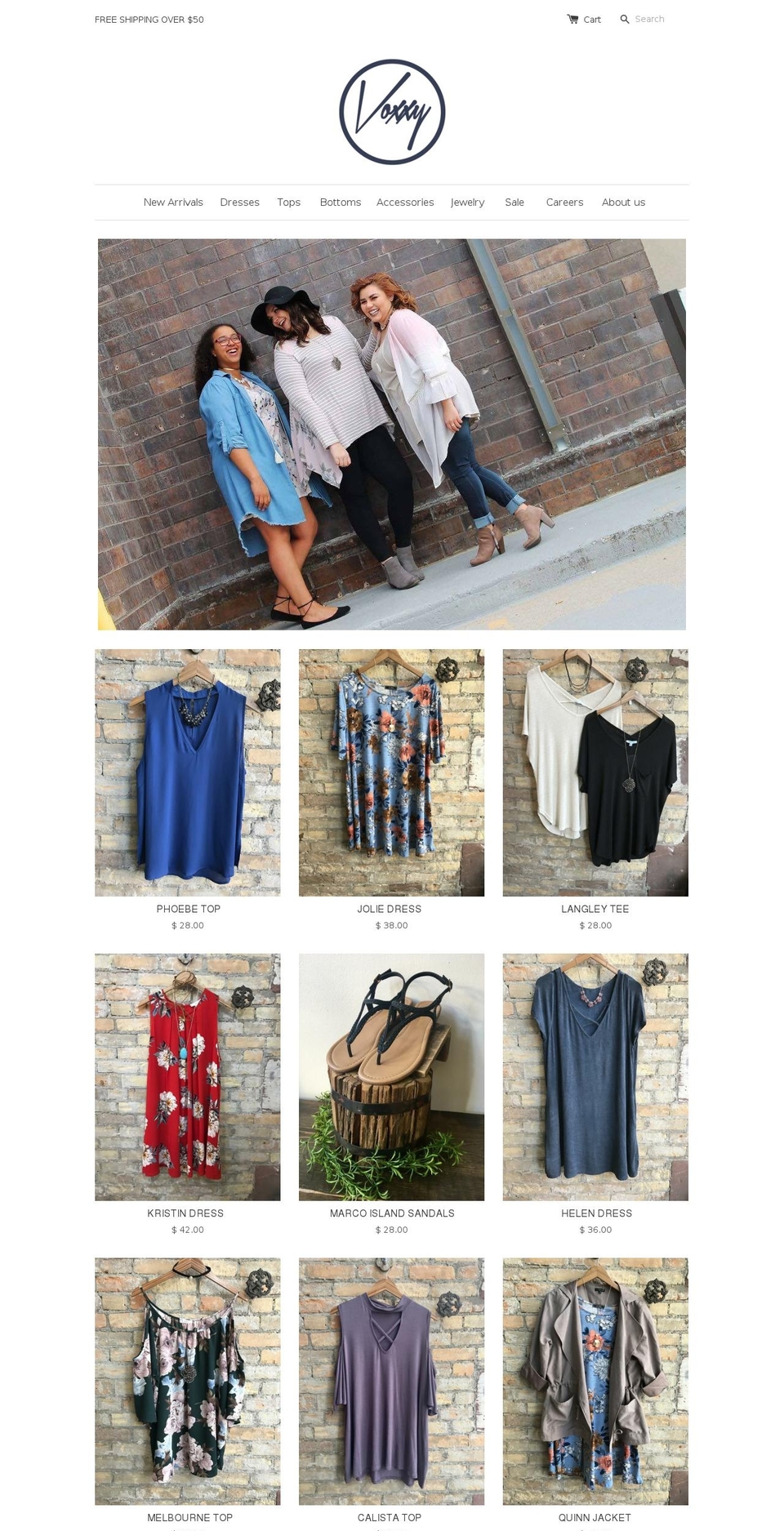 shopvoxxy.com shopify website screenshot