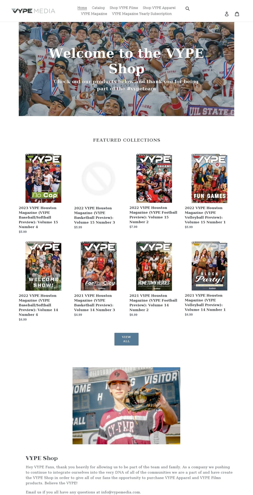 shopvype.com shopify website screenshot