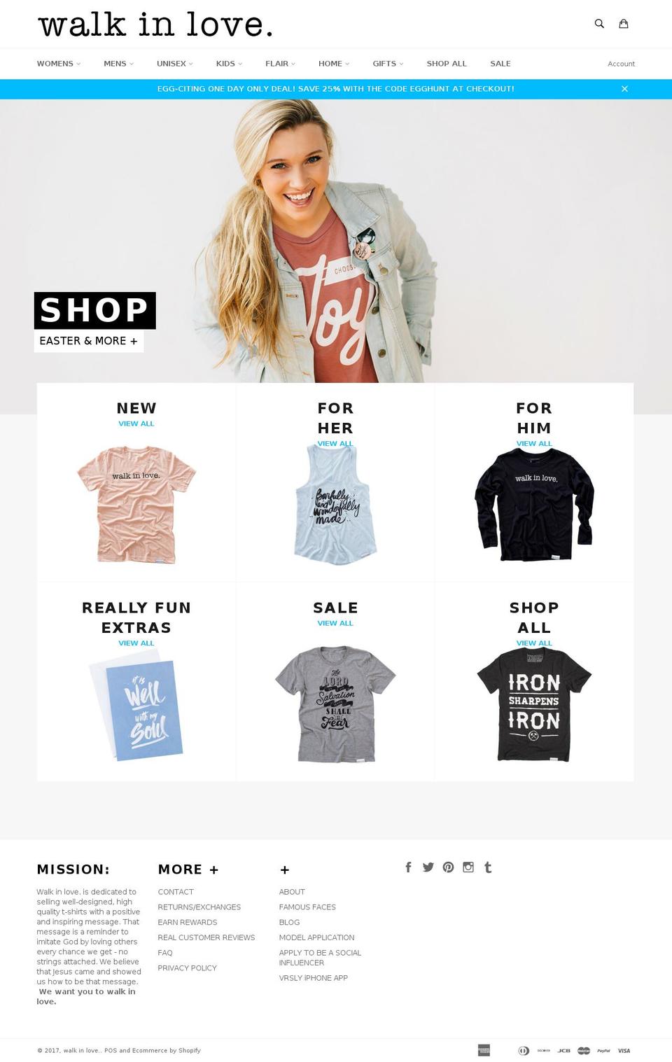 shopwalkinlove.com shopify website screenshot