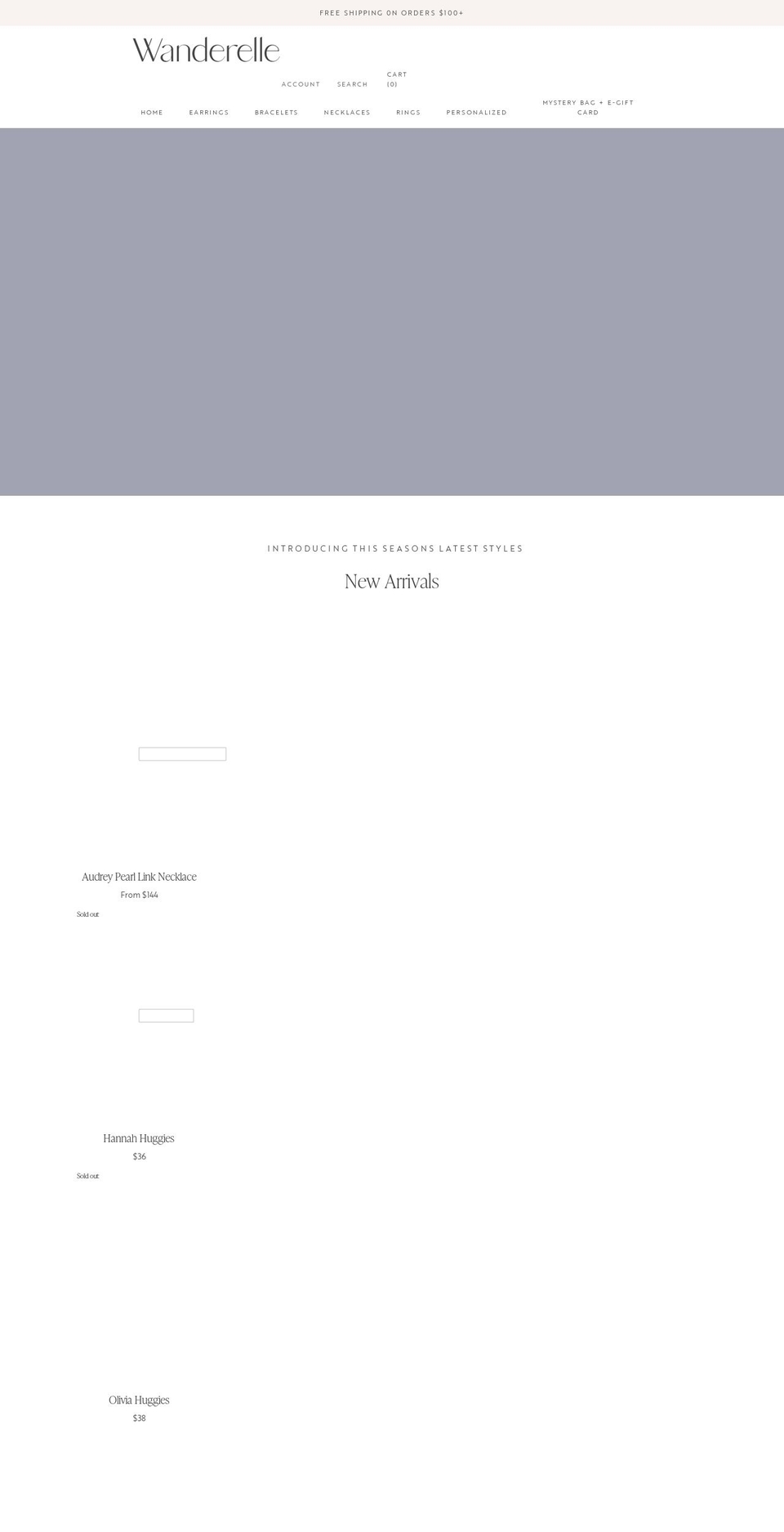 shopwanderelle.com shopify website screenshot