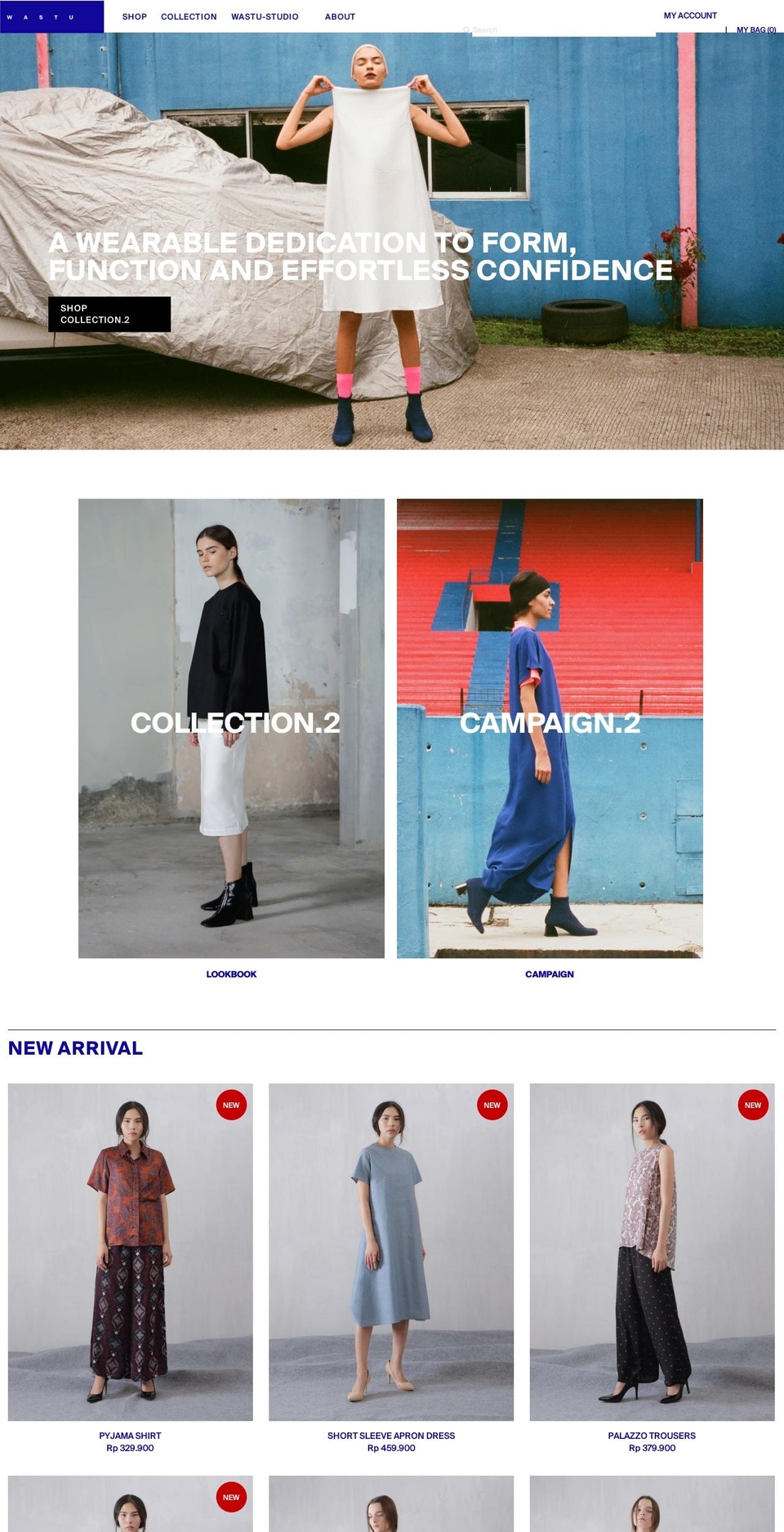 shopwastu.com — Shopify storefront screenshot