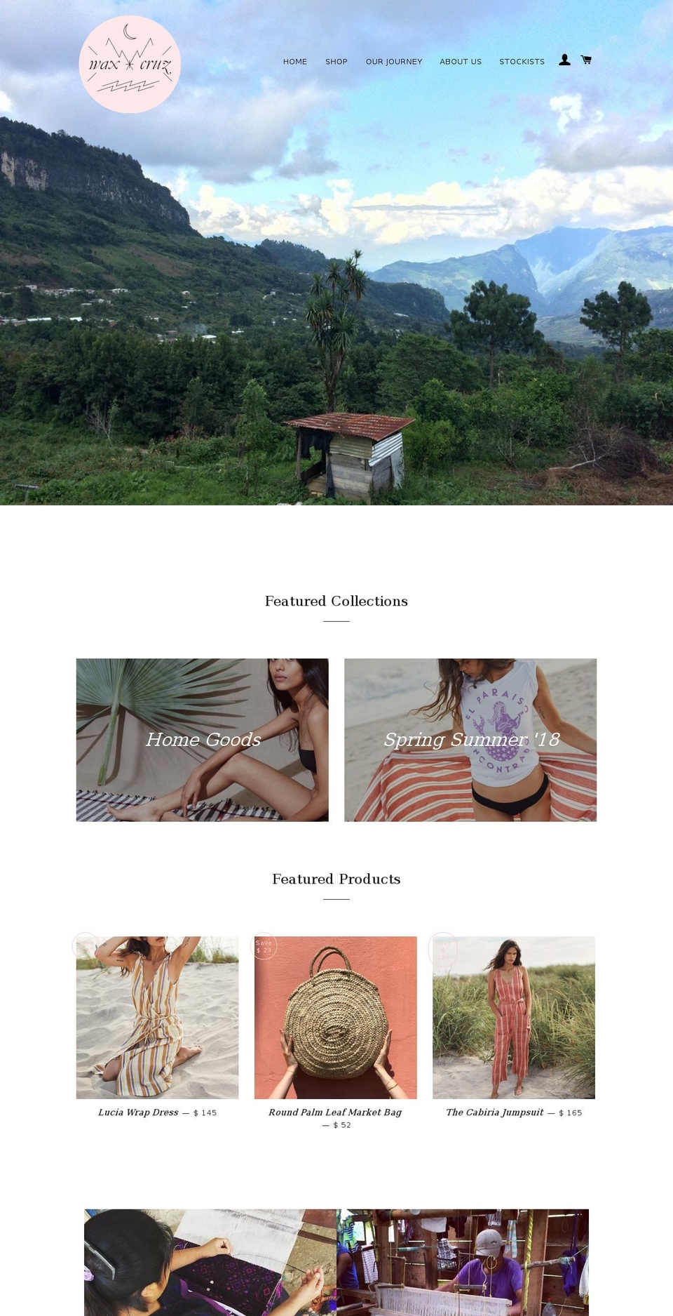 shopwaxandcruz.com shopify website screenshot