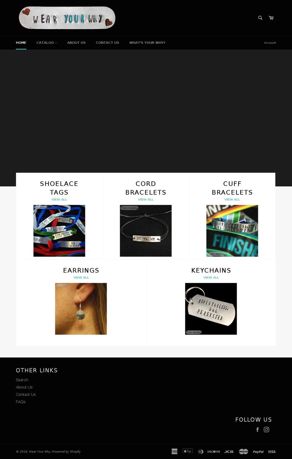 shopwearyourwhy.com — Shopify storefront screenshot