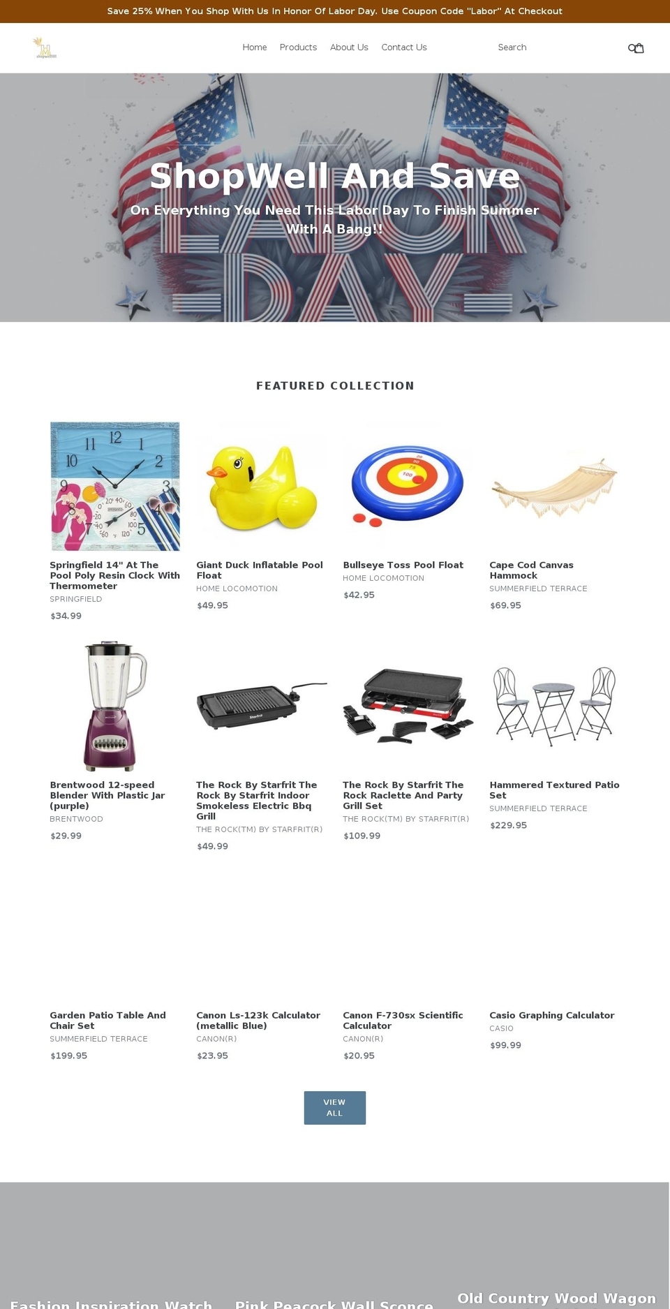 shopwell101.com — Shopify storefront screenshot