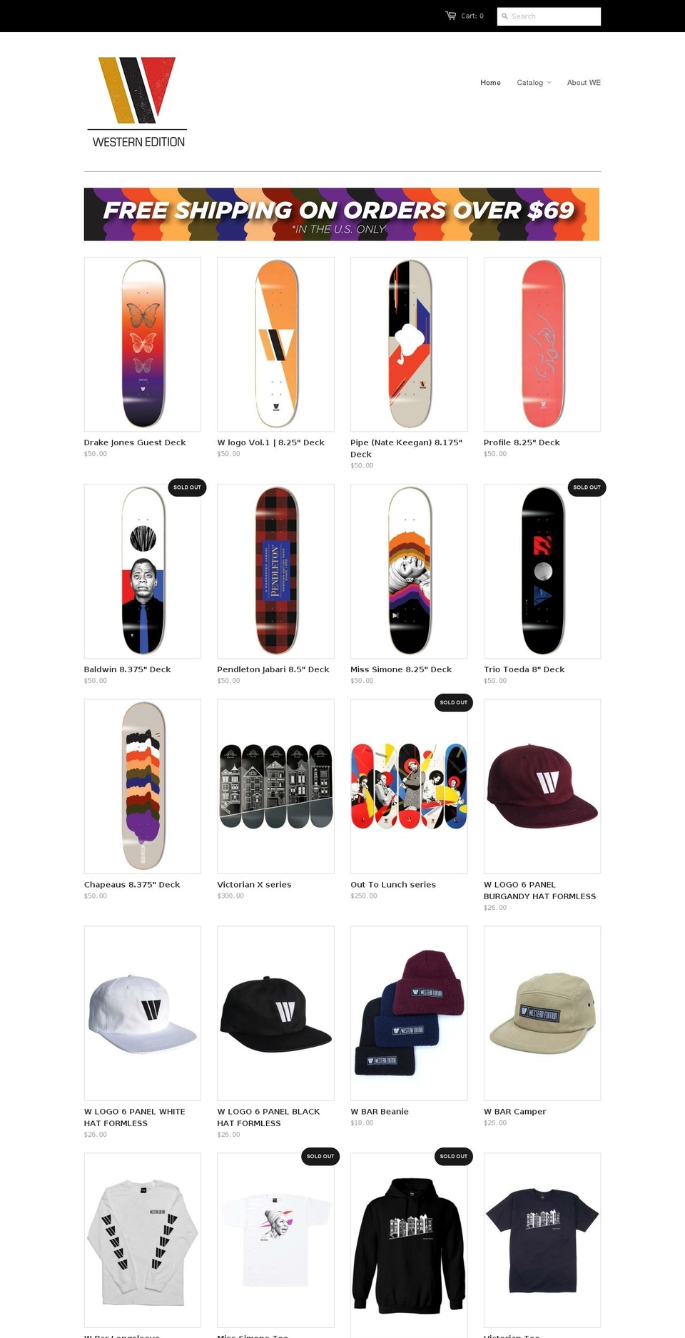 shopwesternedition.com shopify website screenshot