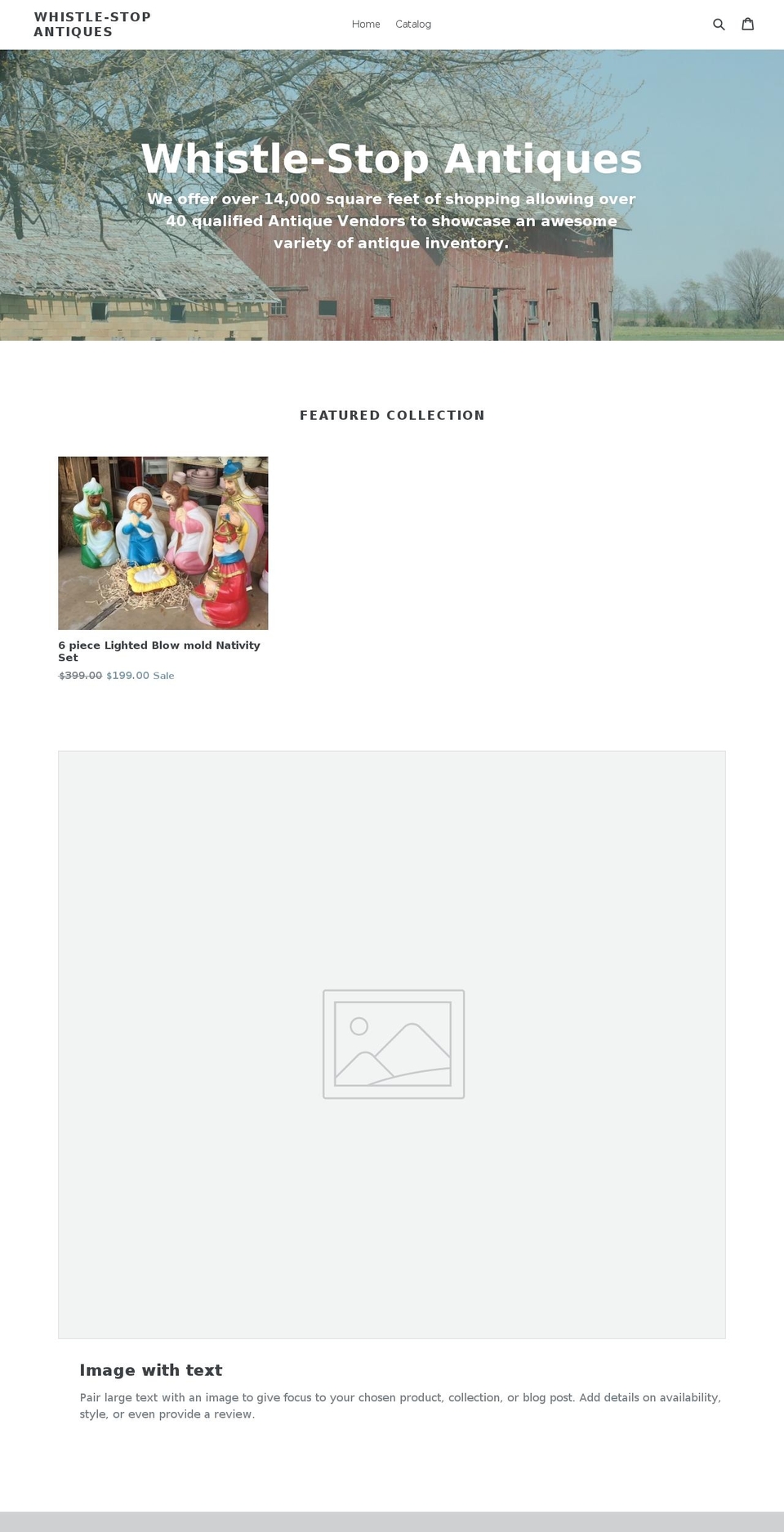 shopwhistlestop.com shopify website screenshot