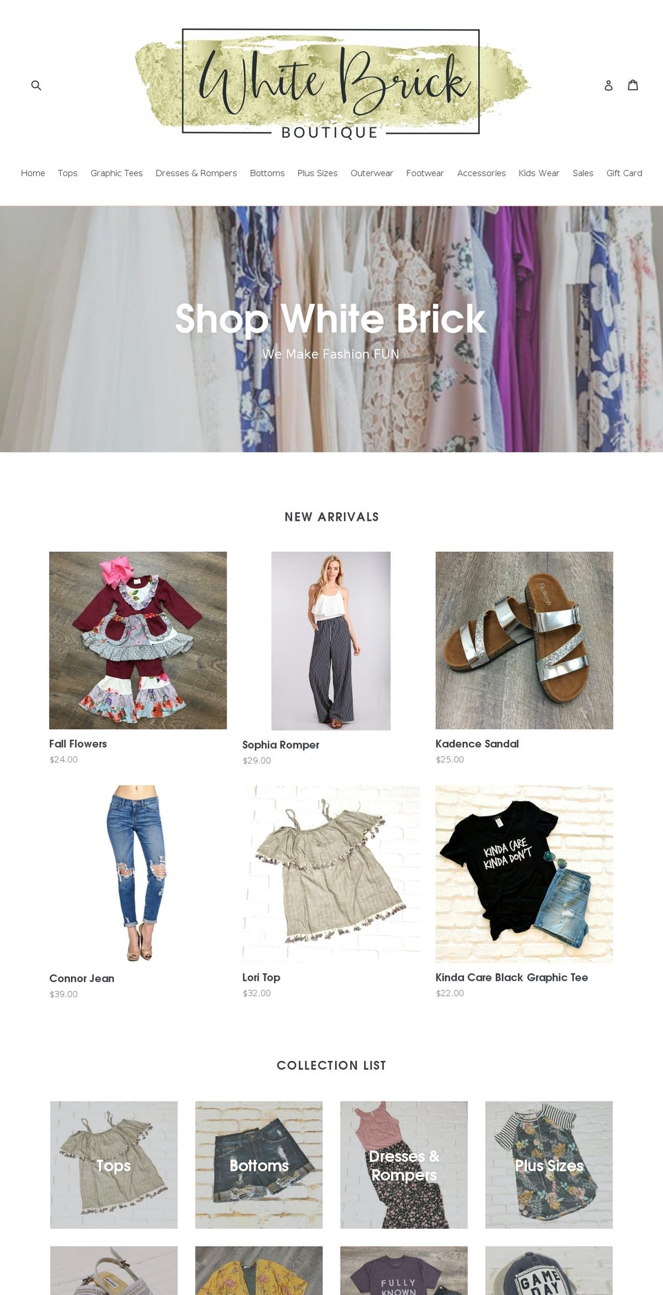 shopwhitebrick.com — Shopify storefront screenshot
