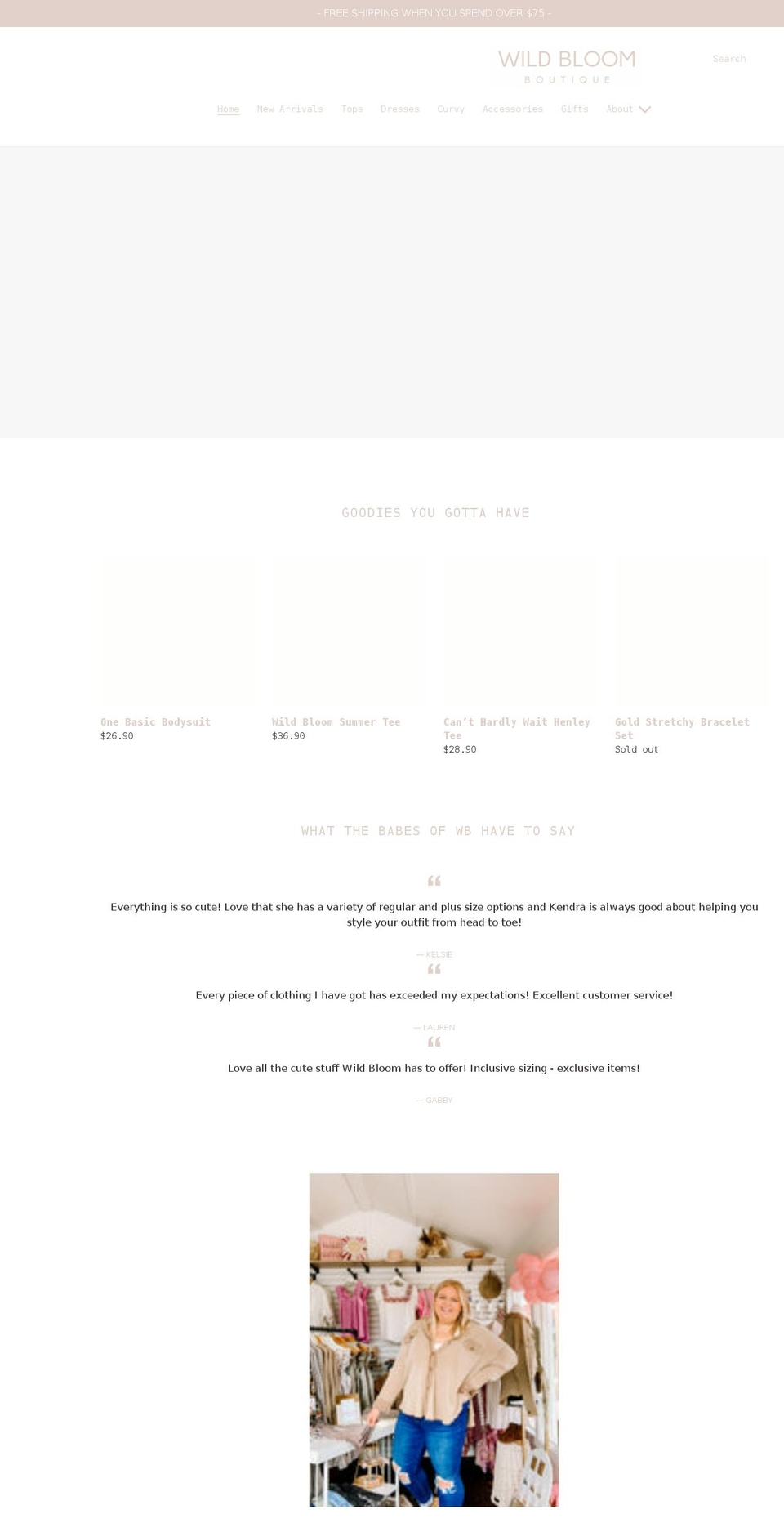 shopwildbloom.com shopify website screenshot