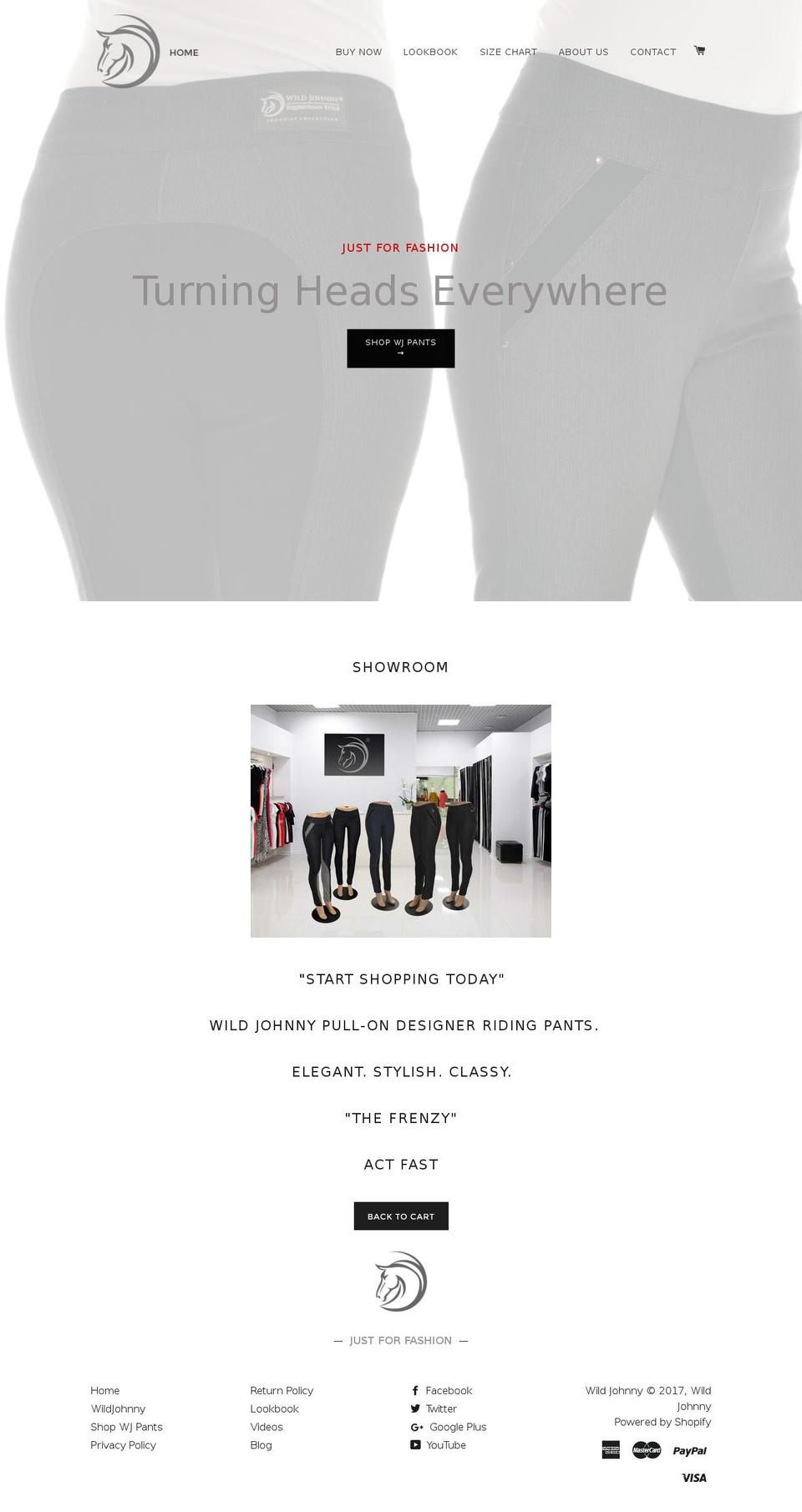 shopwildjohnny.com shopify website screenshot