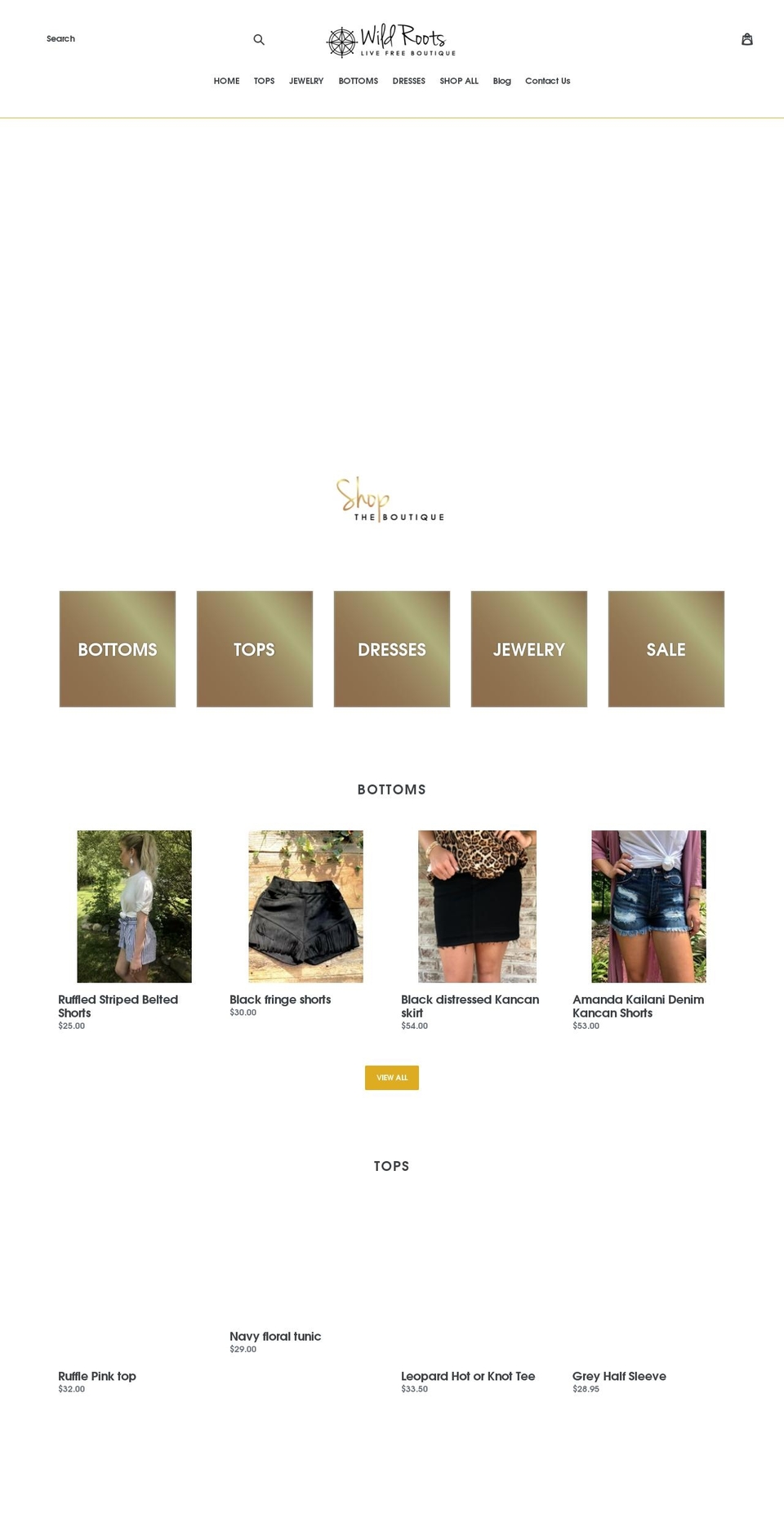 shopwildroots.com — Shopify storefront screenshot