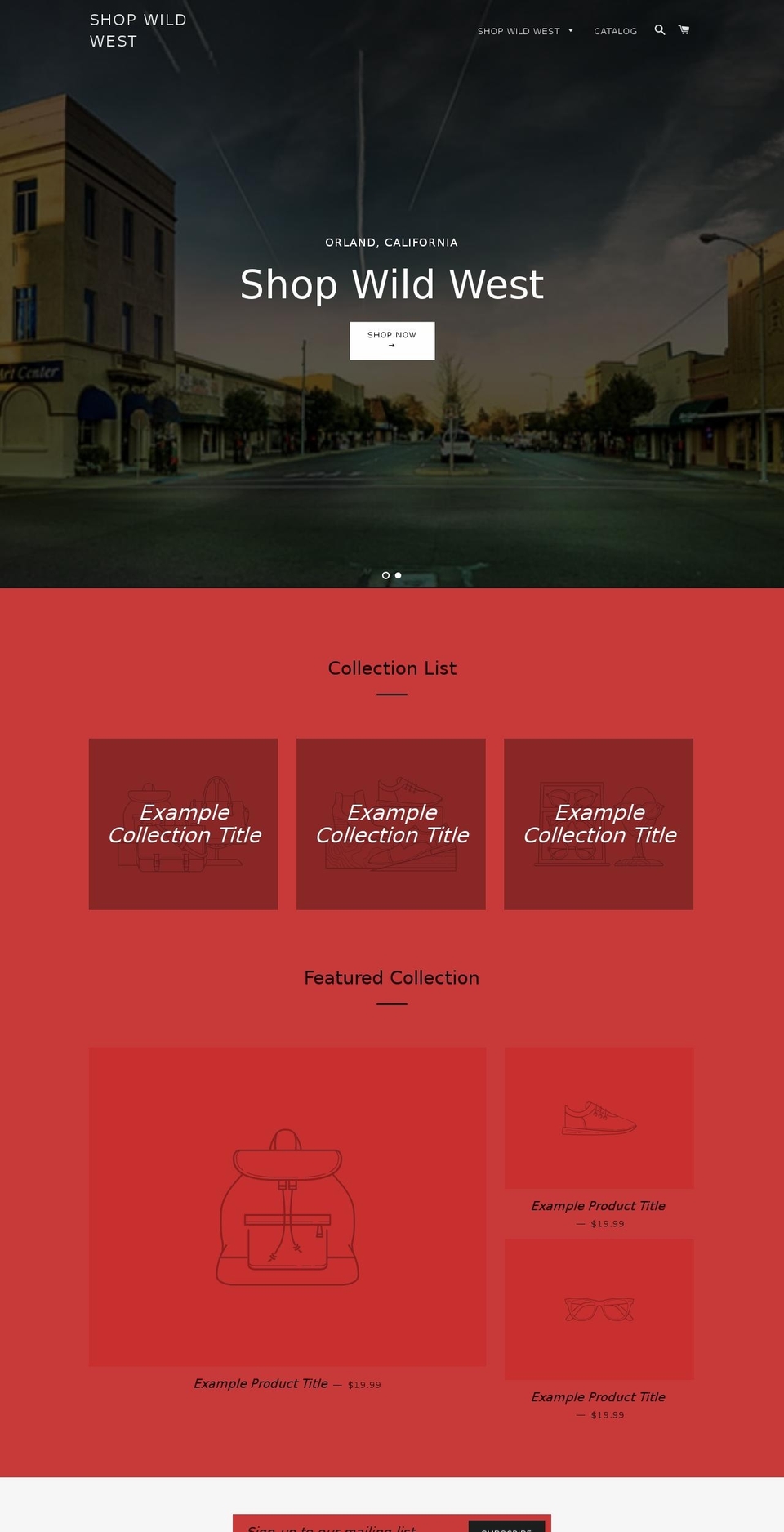 shopwildwest.com — Shopify storefront screenshot