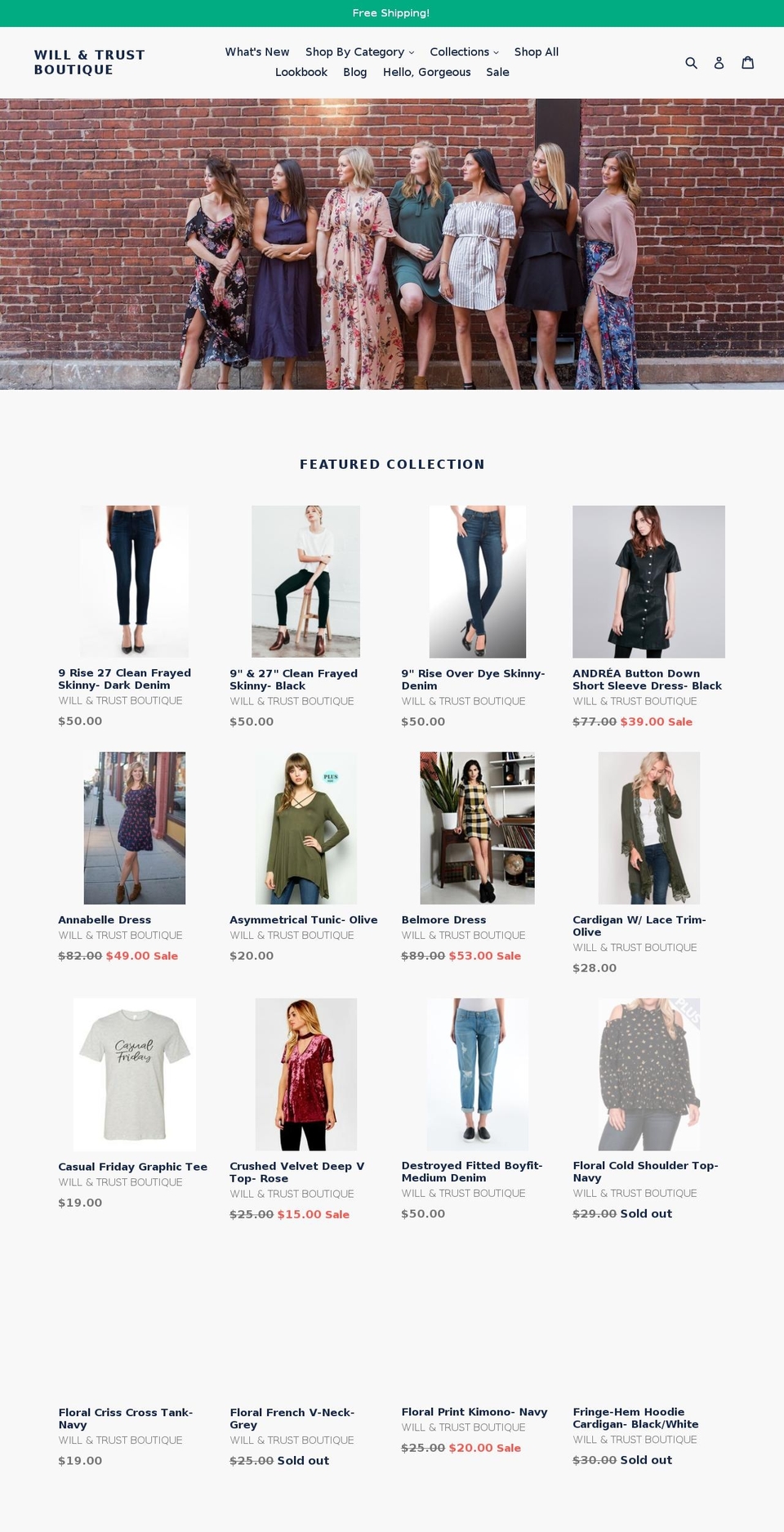 shopwillandtrust.com — Shopify storefront screenshot