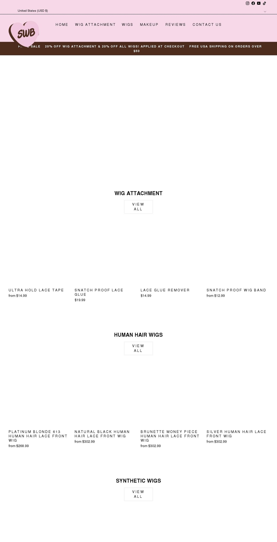 shopwillbeauty.com shopify website screenshot