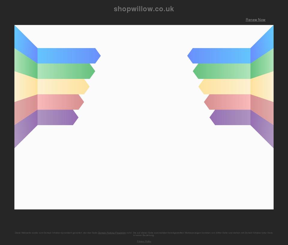 shopwillow.co.uk shopify website screenshot