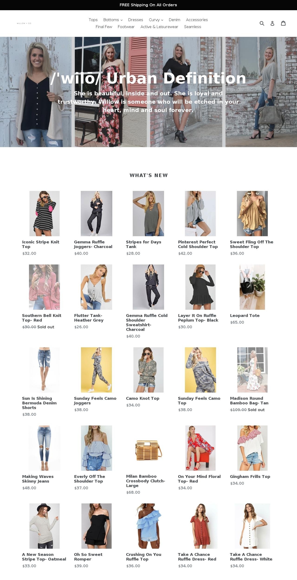 shopwillowco.com — Shopify storefront screenshot