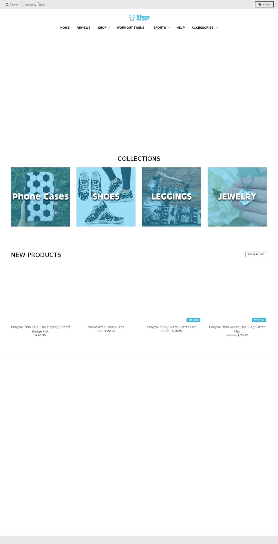 shopwithcre.myshopify.com shopify website screenshot
