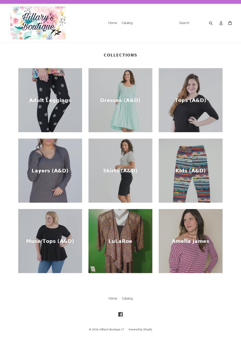 shopwithhillary.com — Shopify storefront screenshot