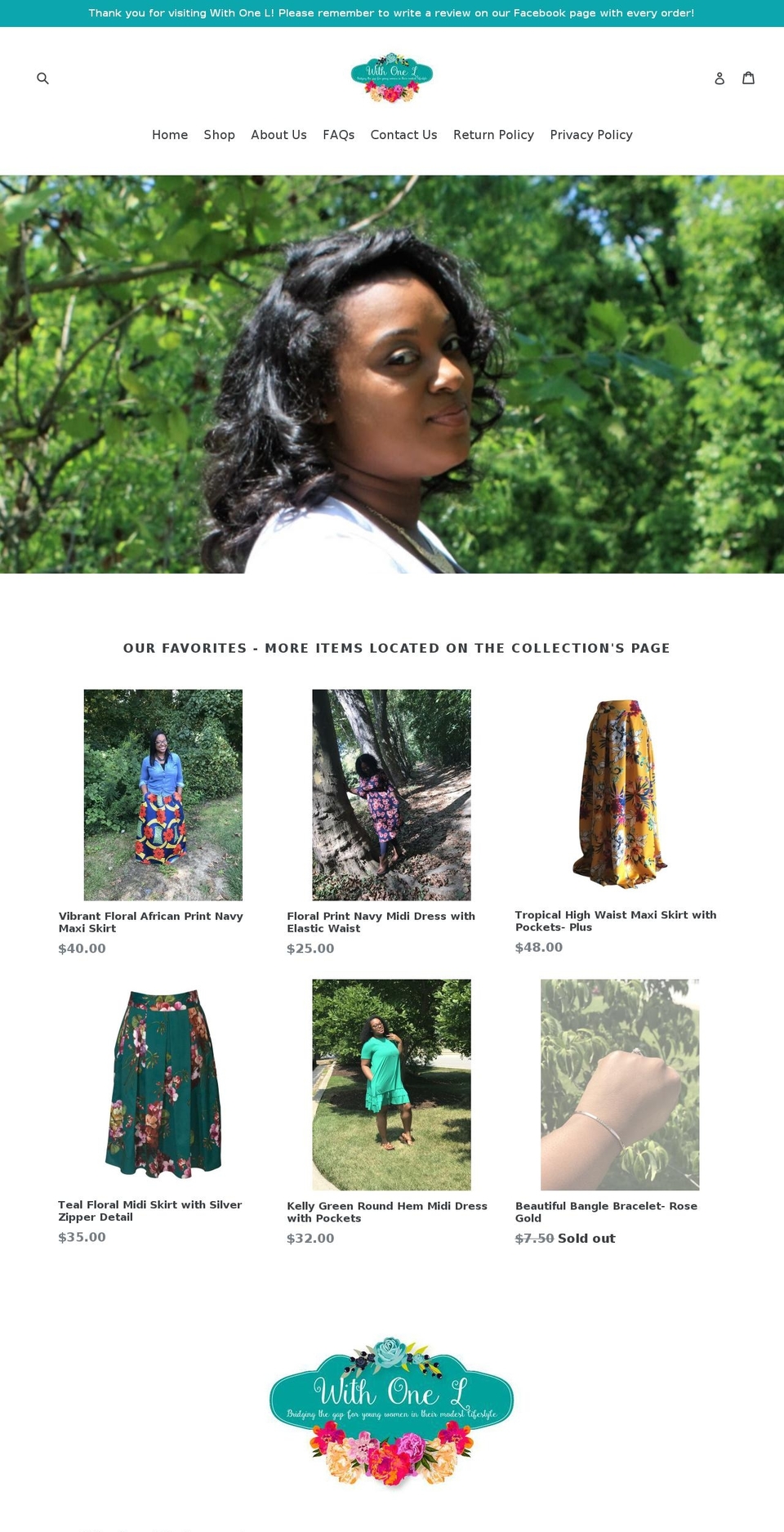 shopwithonel.com shopify website screenshot