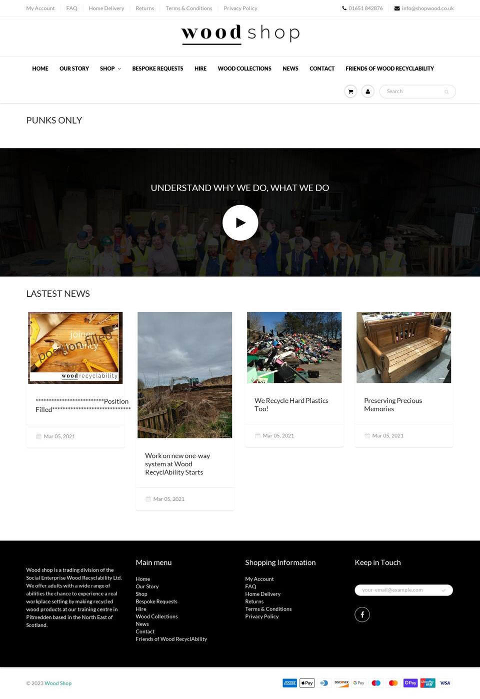 shopwood.co.uk shopify website screenshot