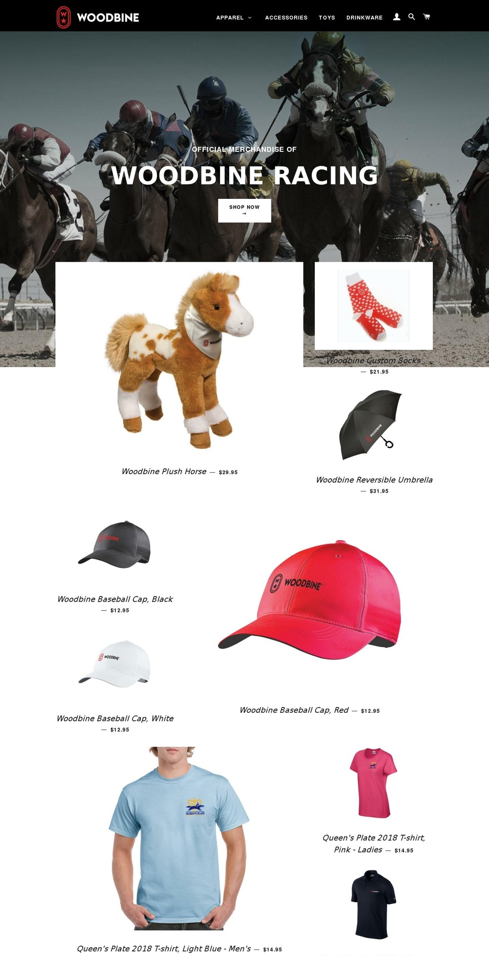 shopwoodbine.ca shopify website screenshot