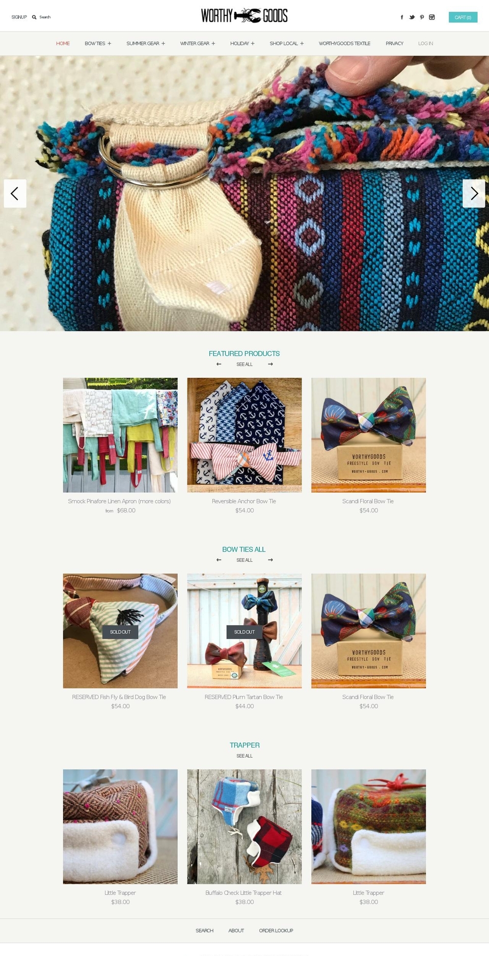 shopworthygoods.com — Shopify storefront screenshot