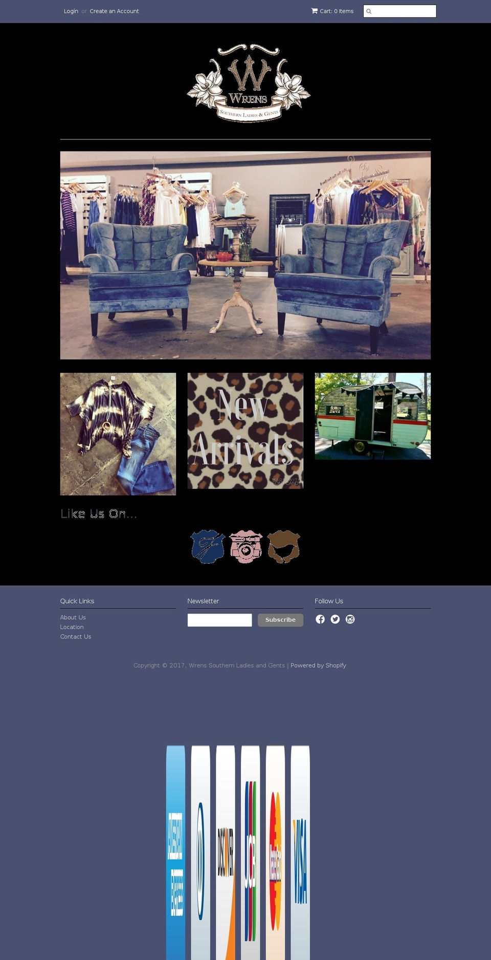 shopwrens.com shopify website screenshot