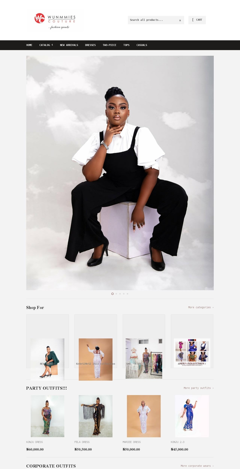 shopwunmmiescouture.com shopify website screenshot