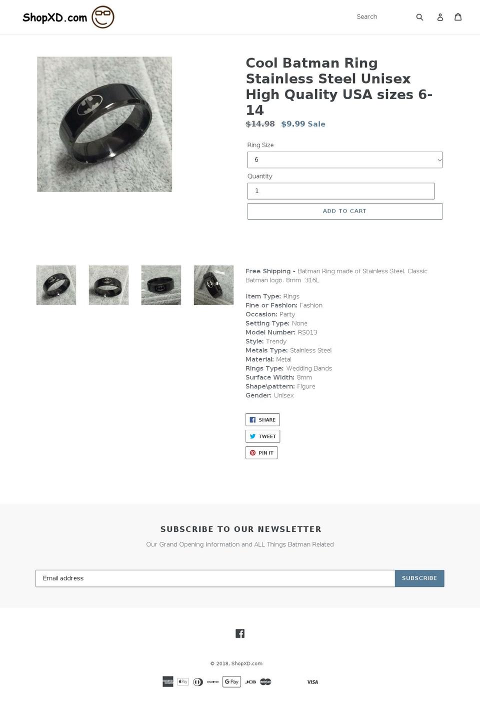 shopxd.com — Shopify storefront screenshot